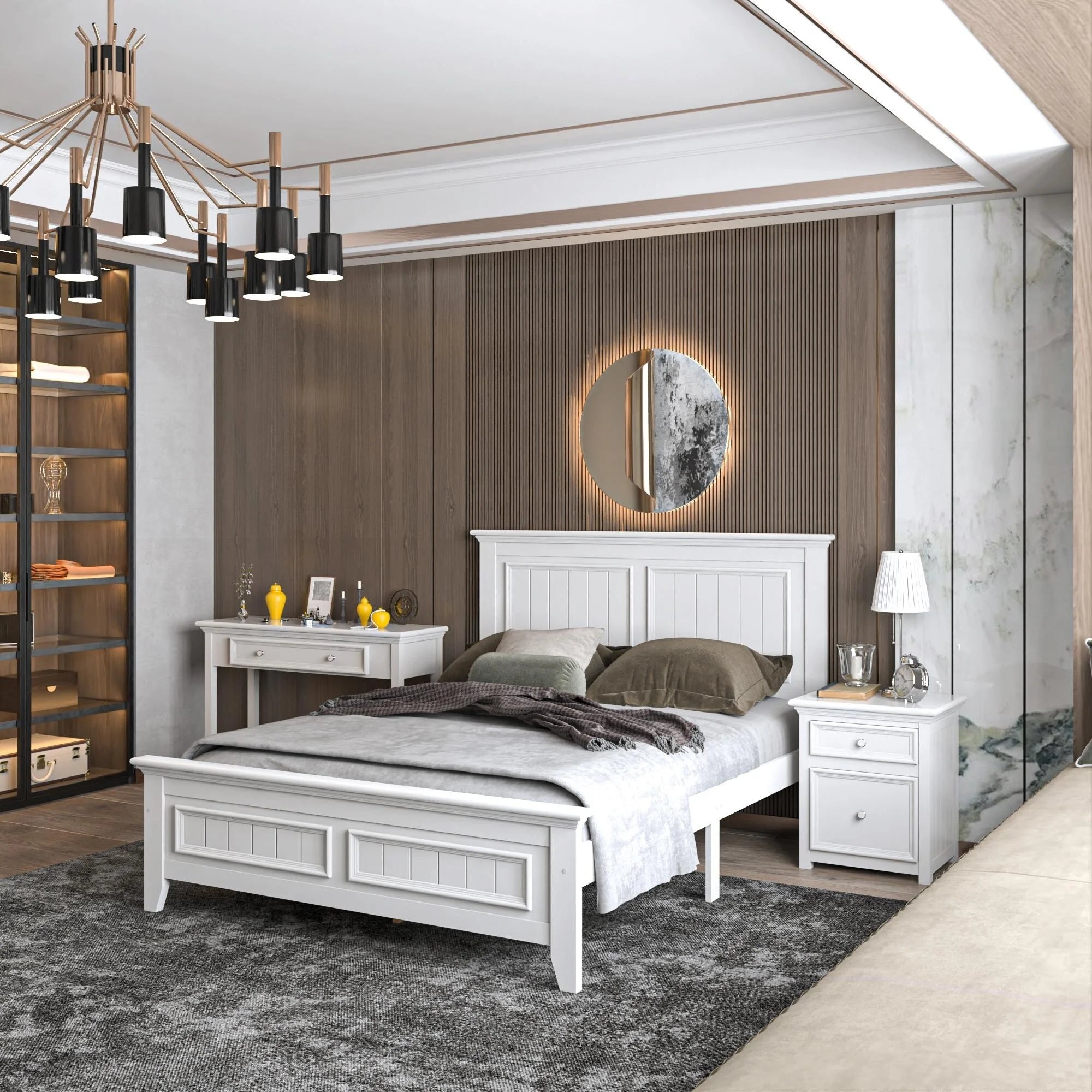 Queen Solid Wood Bed Frame T4691