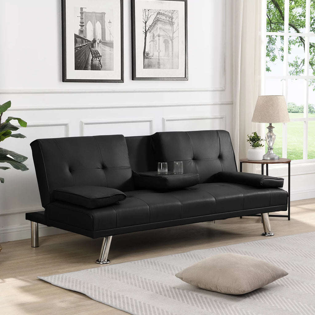 Futon Sofa Bed with Removable Armrests G208693
