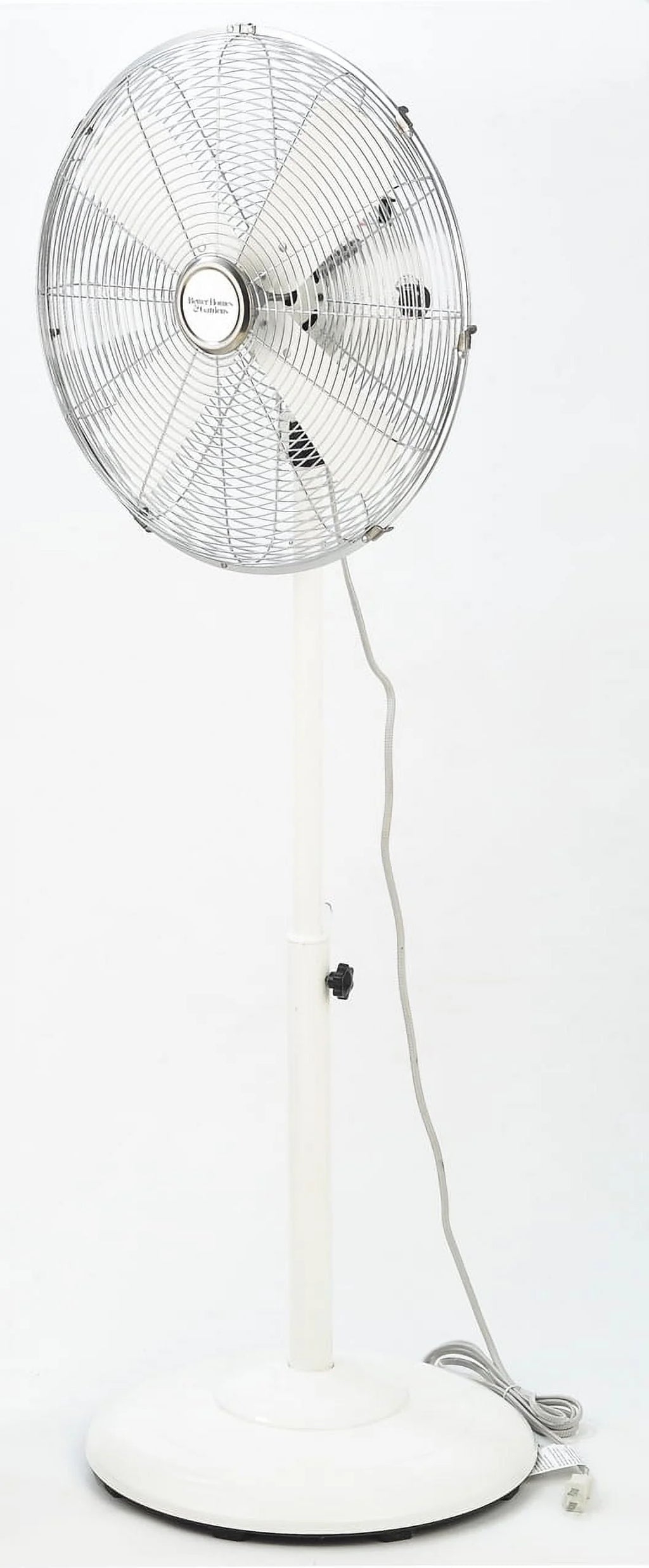 16 inch Adjustable Height Oscillating 3-Speed Metal Stand Fan in Red G835