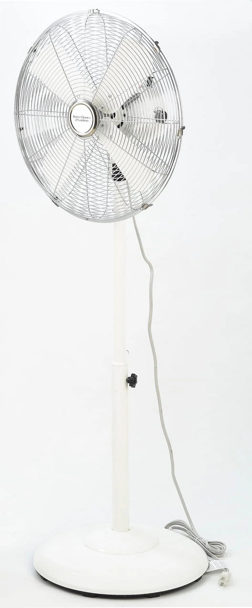 16 inch Adjustable Height Oscillating 3-Speed Metal Stand Fan in Red G835