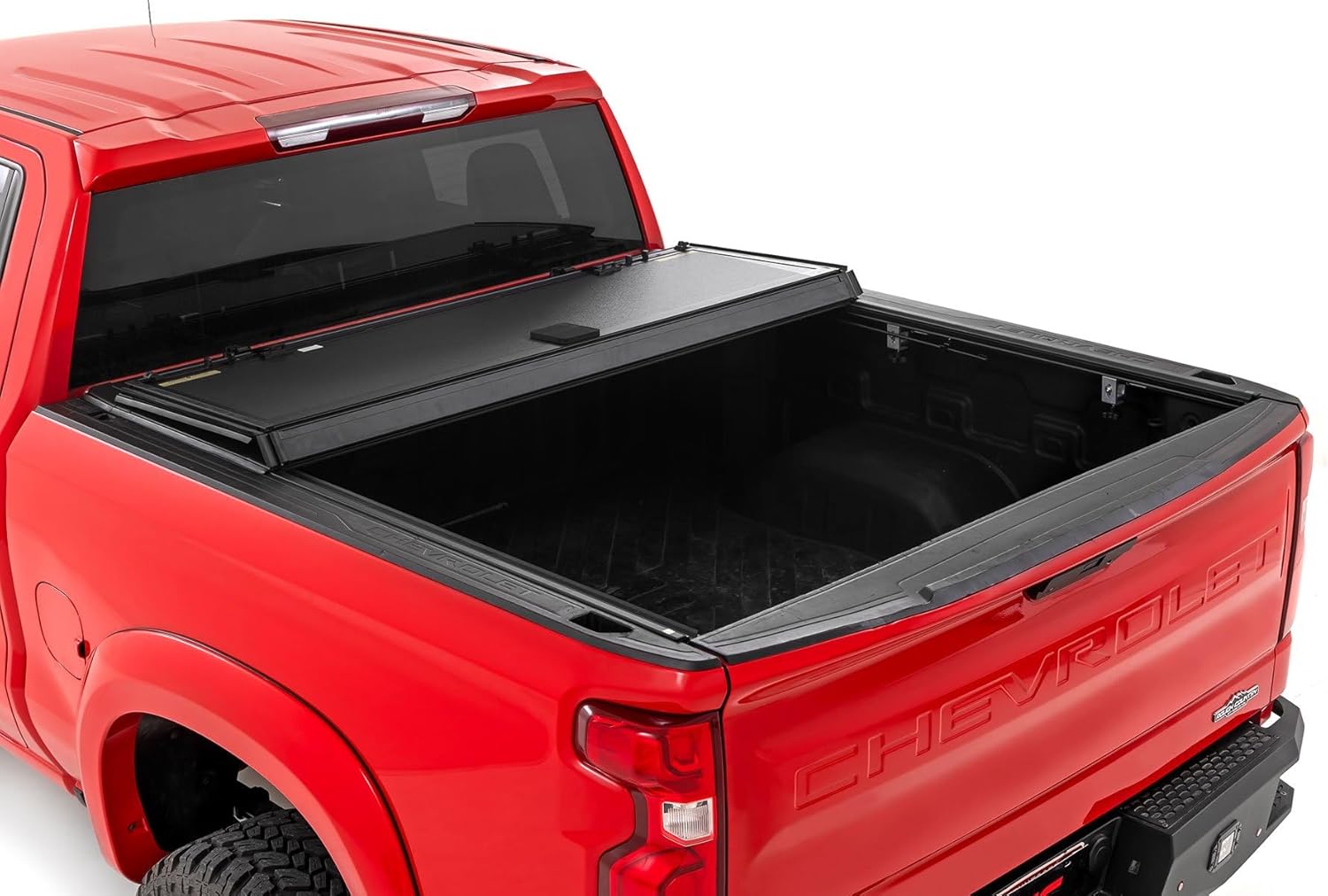 Hard Tri Fold Truck Bed Cover for Chevy Silverado 1500 GMC Sierra 1500 2019-2024 5'10 69.3-69.9 R272912