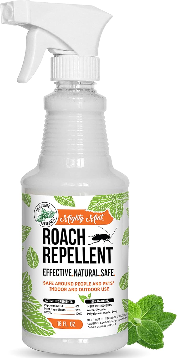 16oz Natural Peppermint Oil Cockroach Repellent Spray O65903