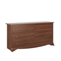 Rustic White Double Drawer Dresser and Three Drawer Nightstand M656