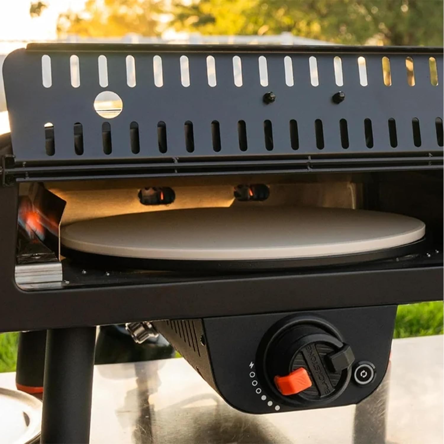 Portable Outdoor Electric Pizza Oven with 13" Rotating Cordierite Stone V12436