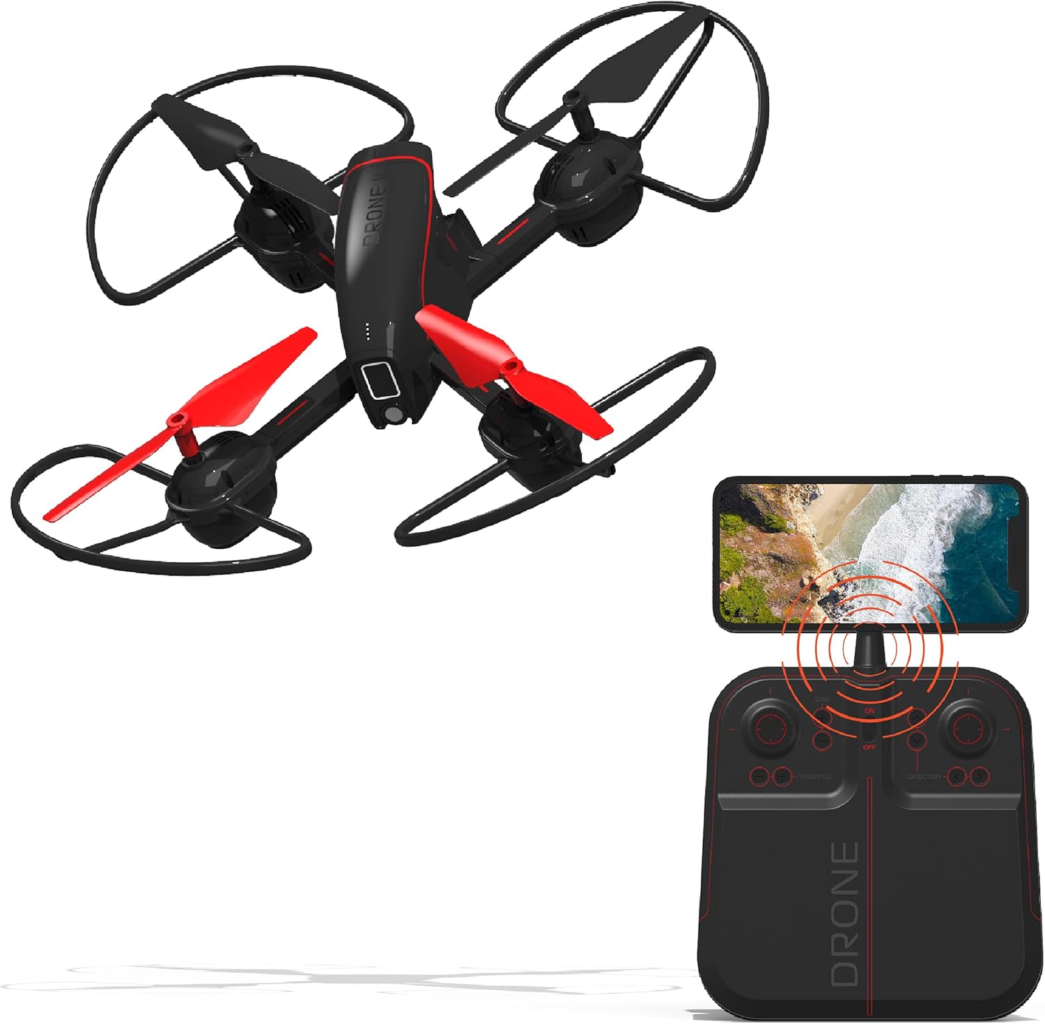 10” Drone with Camera, LED Lights, Rechargeable Battery R951