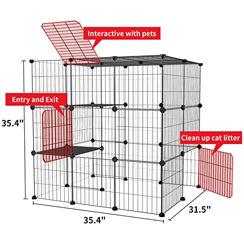 3-Tier Metal Wire Cat Cage B940