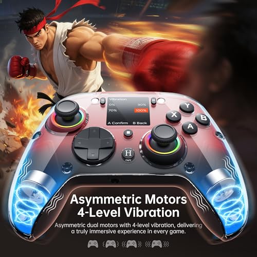 Gray Wireless Gaming Controller with Hall Joysticks B5491