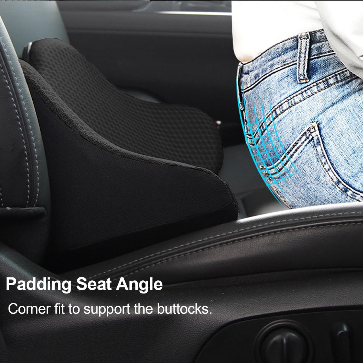 Memory Foam Car Lumbar Pillow Seat Cushion L965789
