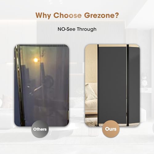 Black 4 Panel Folding Privacy Screen F686047