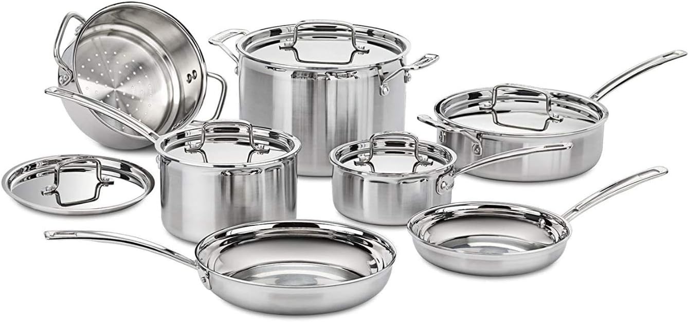 12-Piece Stainless Steel Cookware Set W3536