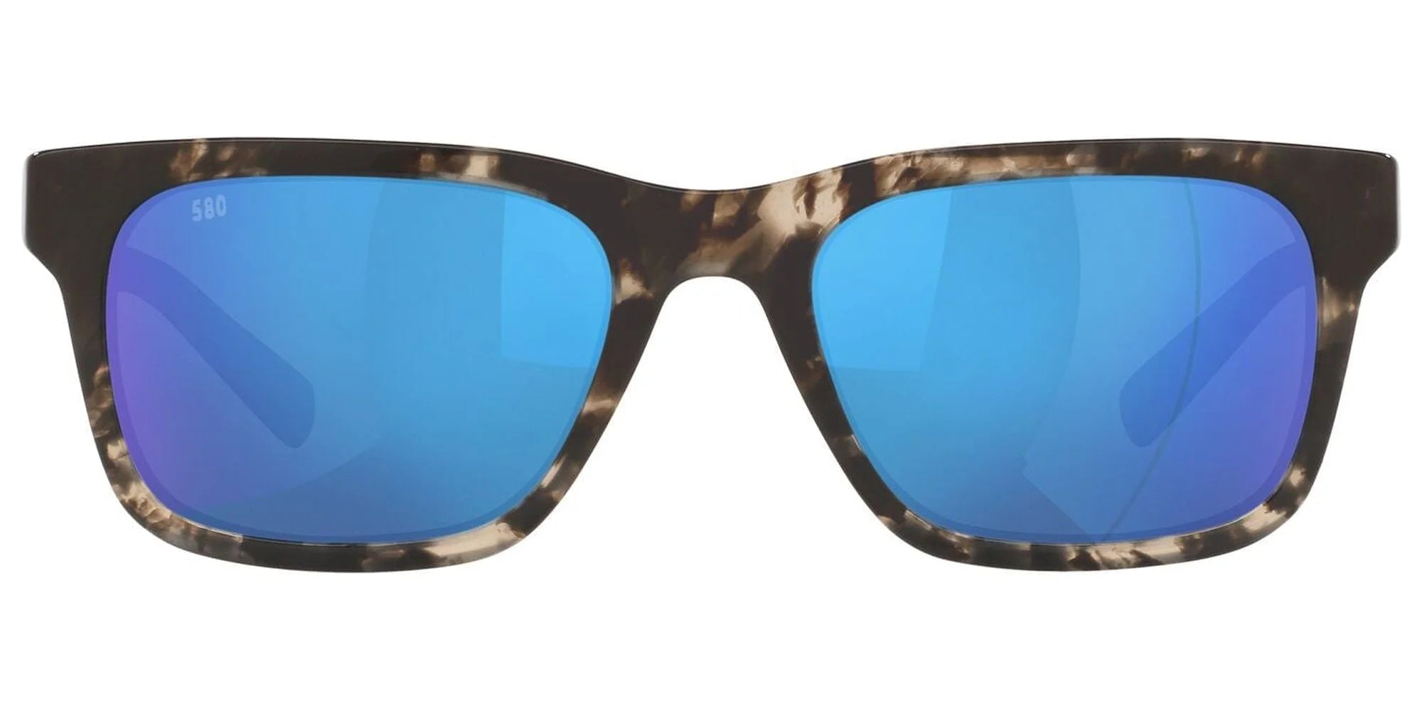 Polarized Blue Mirror 580G Square Sunglasses B5909