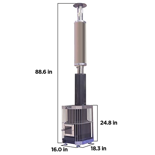 Wood Burning Sauna Heater and Chimney Kit W1062