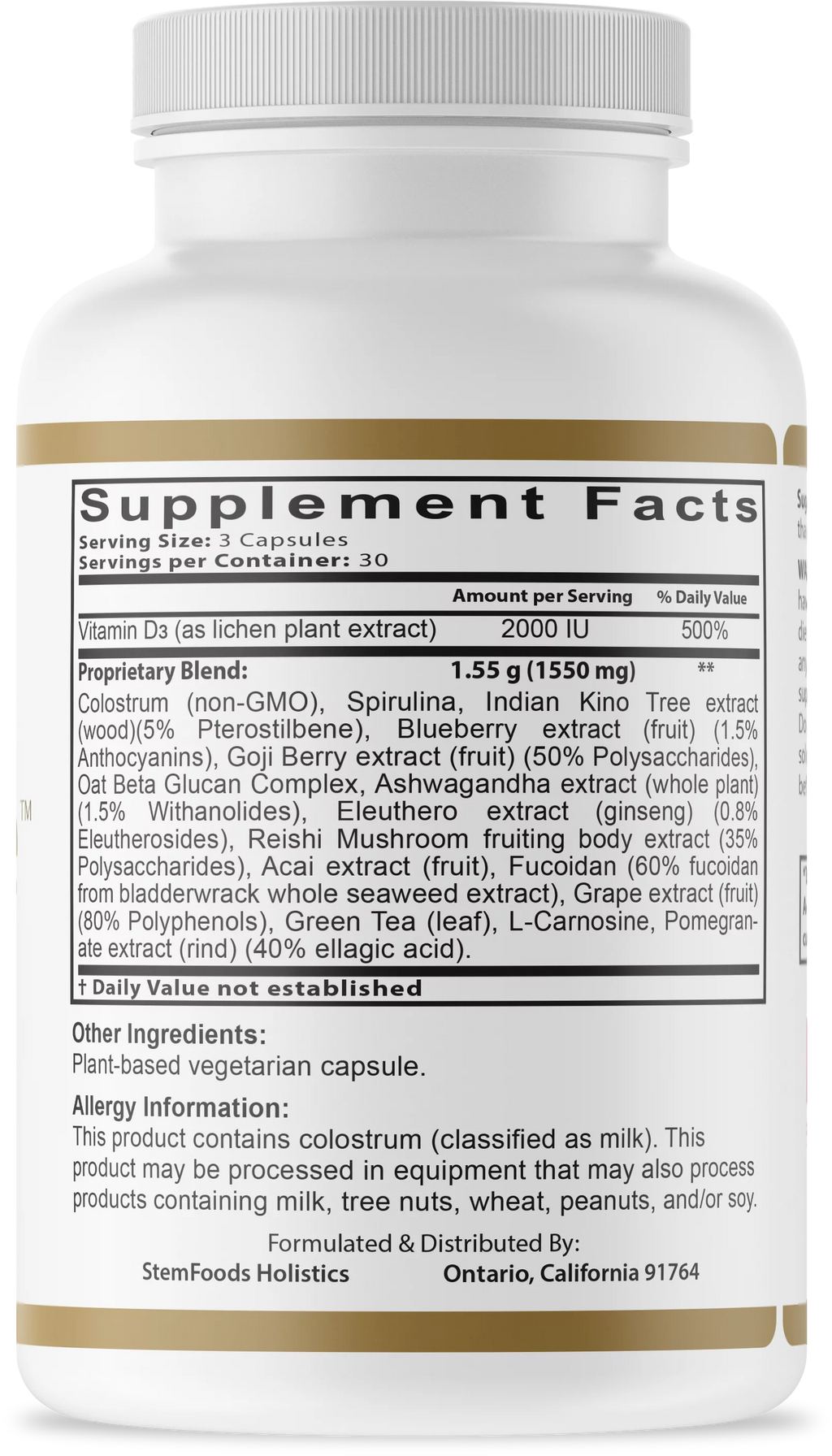 Nutrition for stem cells V19858