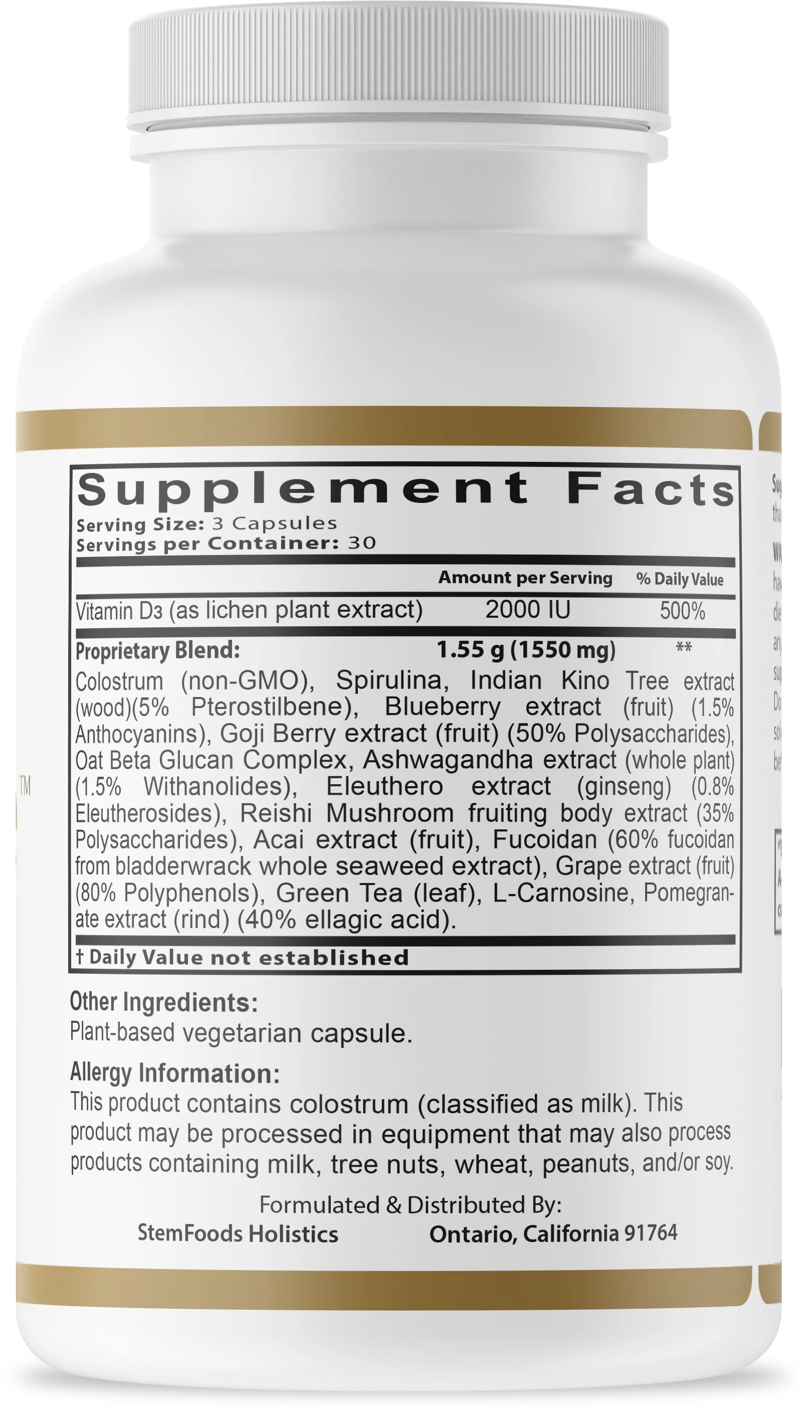 Nutrition for stem cells V19858