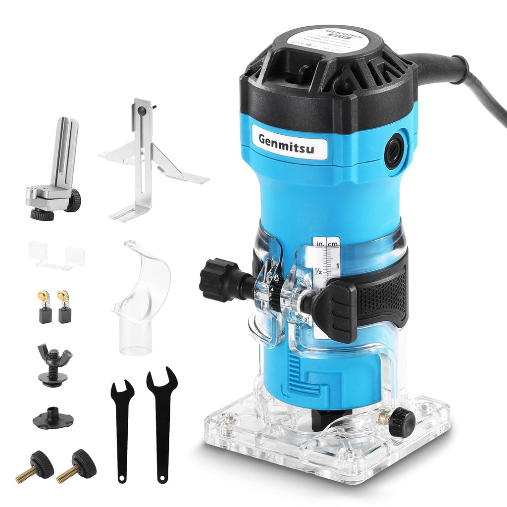 4040-PRO CNC Machine with 65mm Diameter Palm Trimmer Router V2240