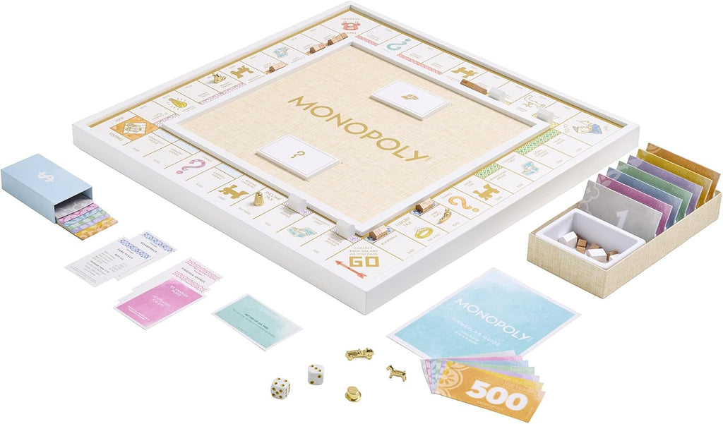 Monopoly Bianco Edition with Wood Game Board V10048