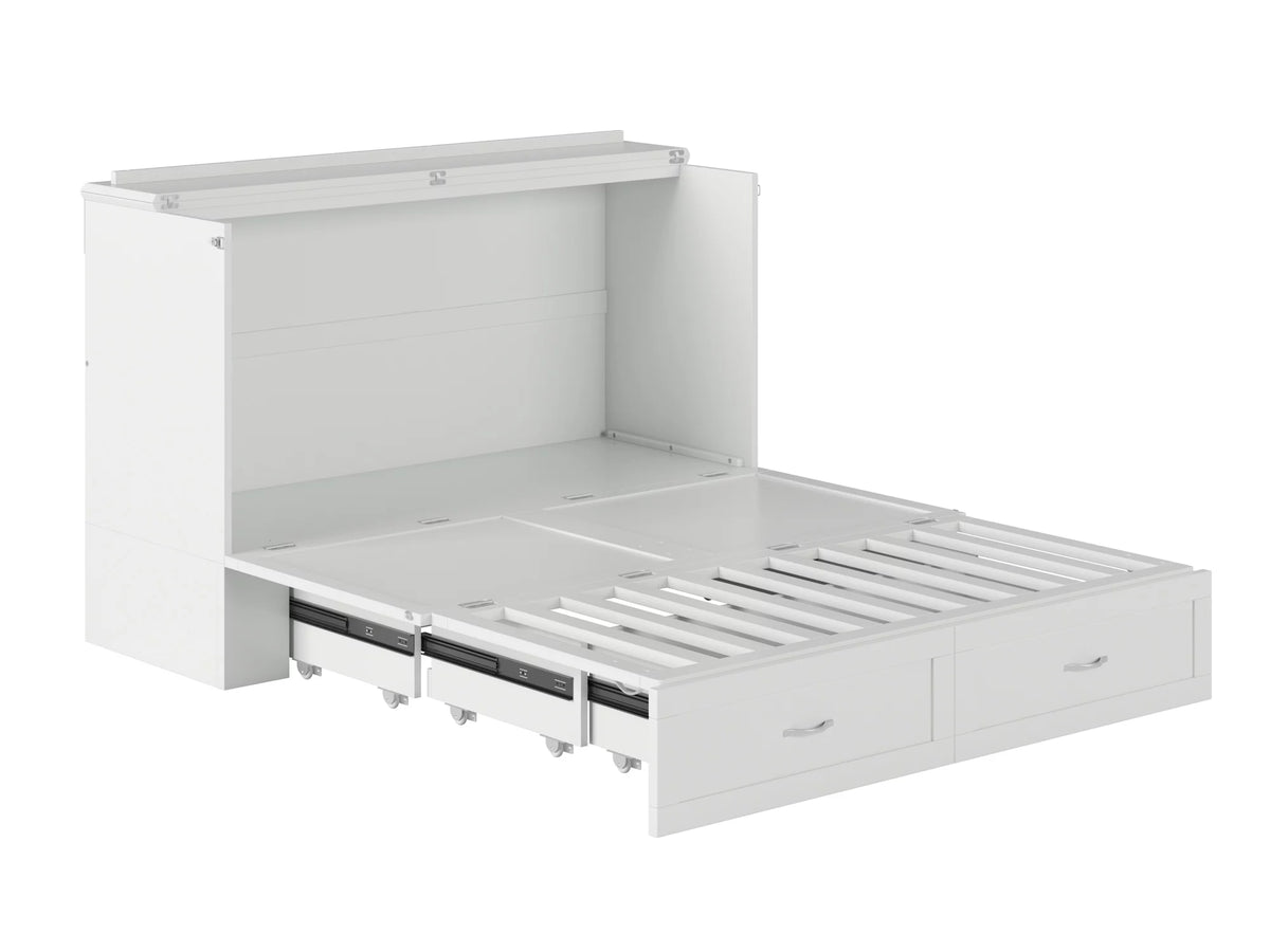Queen White Murphy Bed Chest P74691