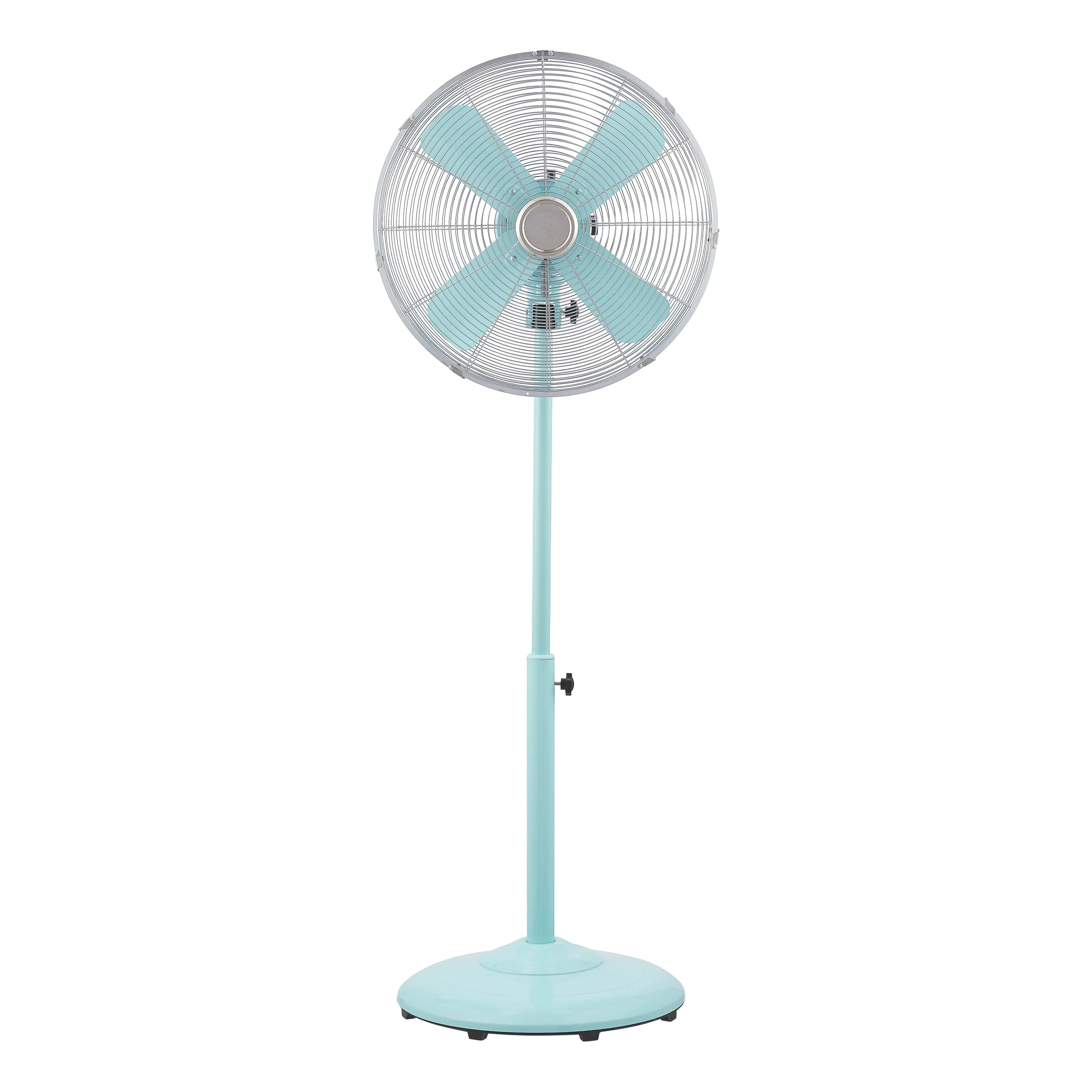 16 inch Adjustable Height Oscillating 3-Speed Metal Stand Fan in Red G835