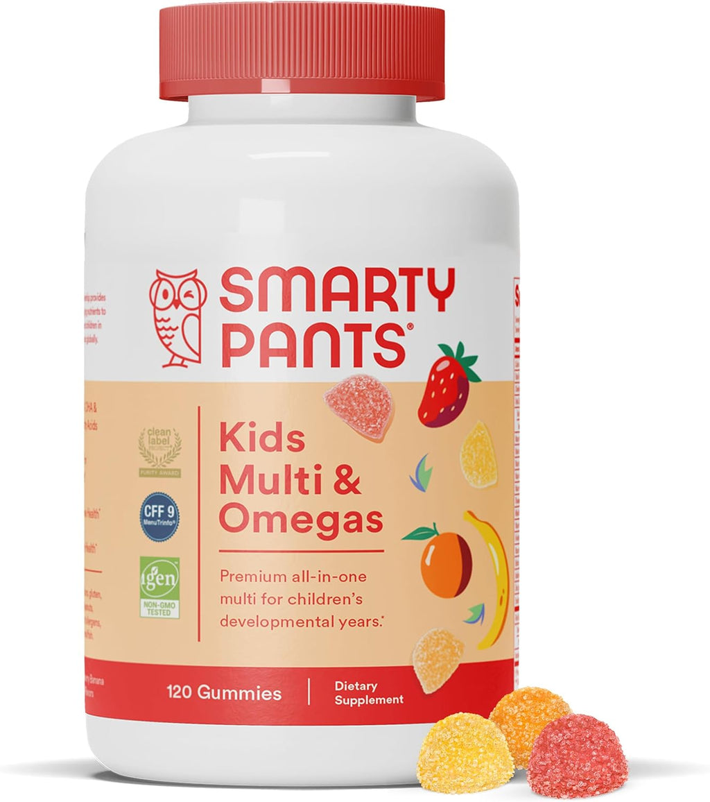 120 Count Kids Multivitamin Gummy with Omega 3 DHA EPA Fish Oil C93235