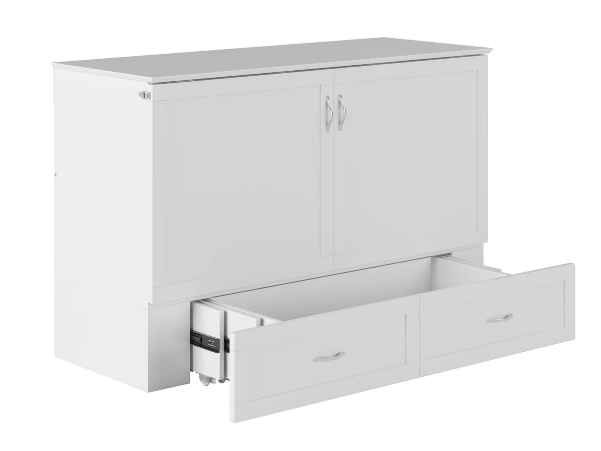 Queen White Murphy Bed Chest P74691