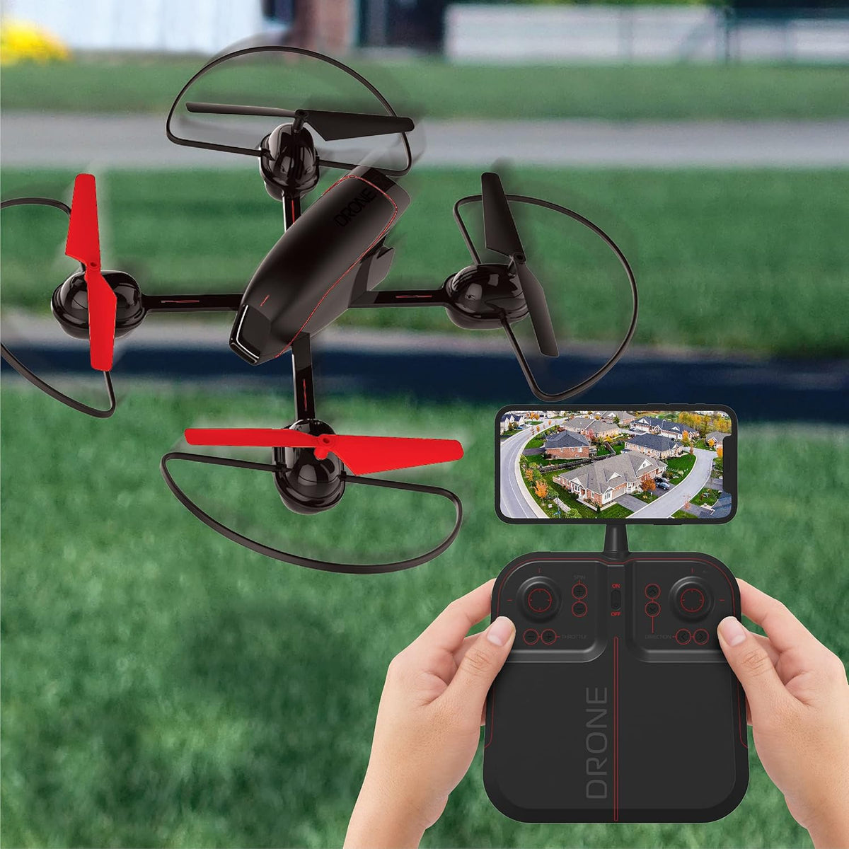 10” Drone with Camera, LED Lights, Rechargeable Battery R951