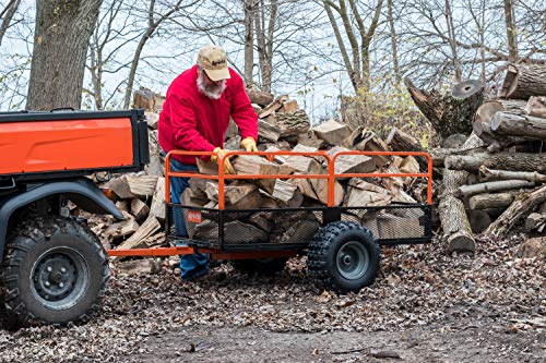 Orange Black Steel Dump Cart R611599