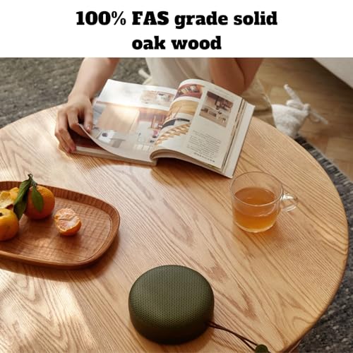 Solid Oak Wood Round Coffee Table B540554