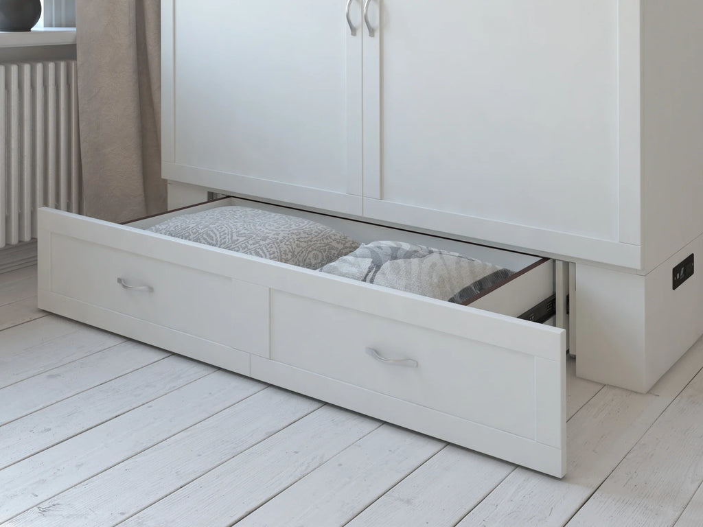 Queen White Murphy Bed Chest P74691