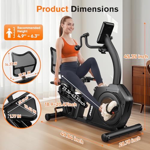 Recumbent Exercise Bike with Arm Exerciser D14865
