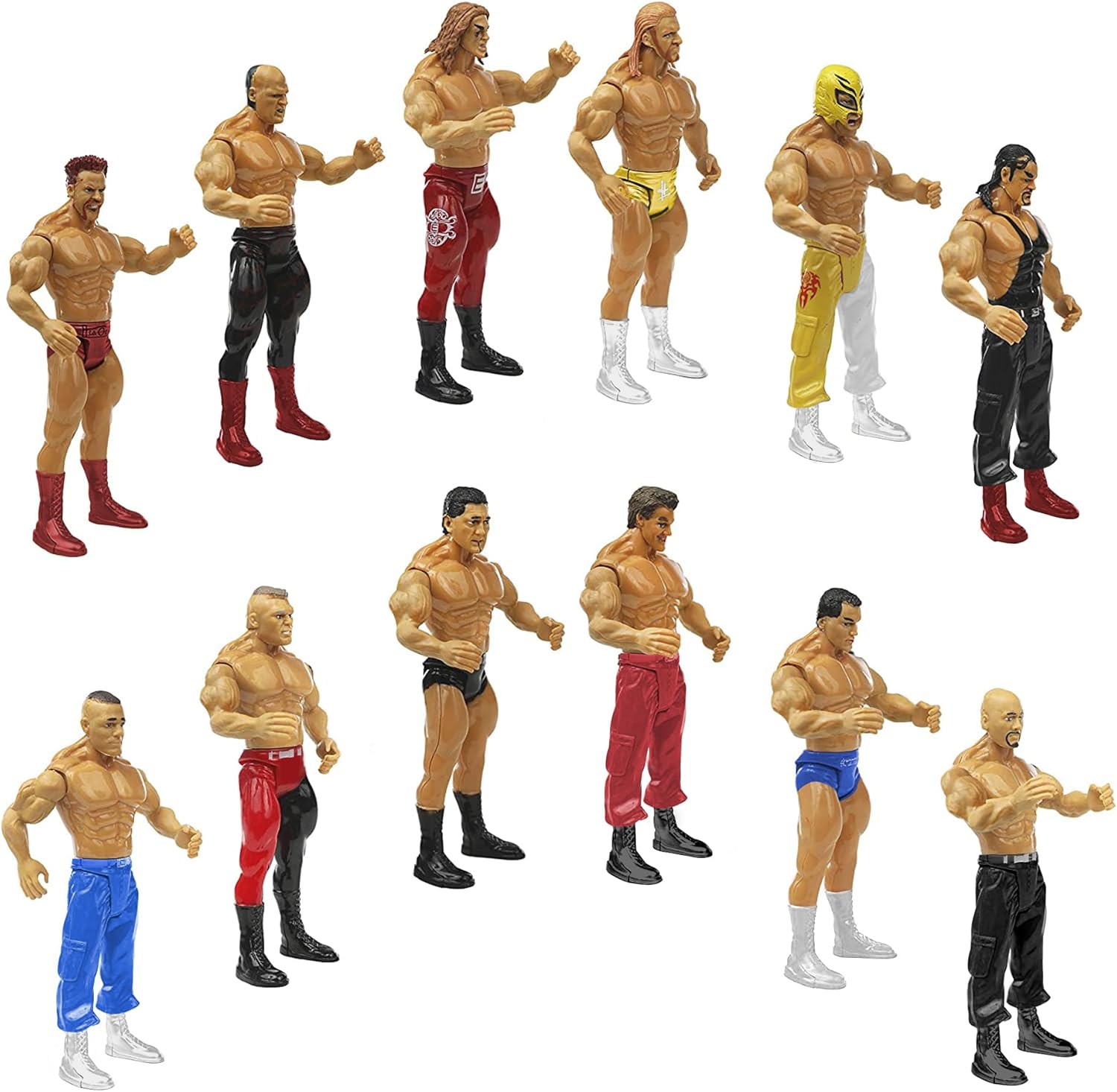 Set of 12 Wrestling Action Figures E6778