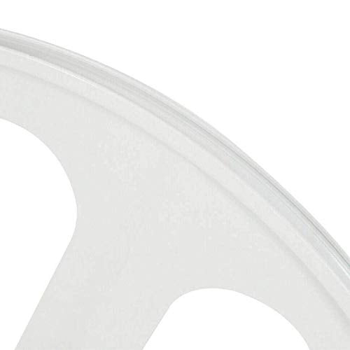 White 700C 3 Spoke Fixed Gear Bicycle Wheelset Q166