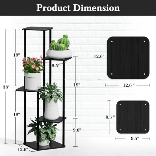5 Tier Bamboo Plant Stand O6629