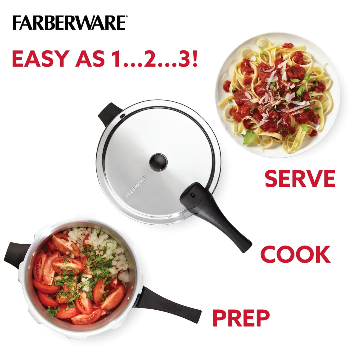 6-Quart Aluminum Stovetop Pressure Cooker P64082