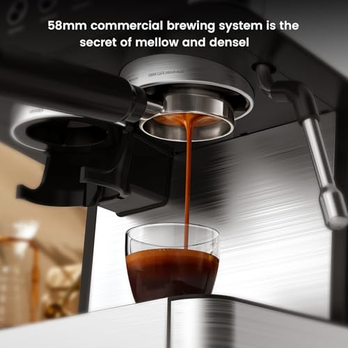20 Bar Espresso Coffee Machine with Grinder and Milk Frother Steam Wand P691