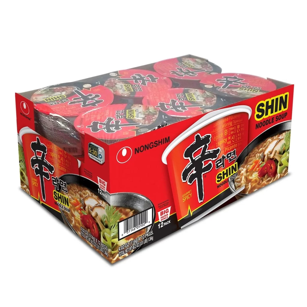 4.02 Ounce Pack of 12 Spicy Beef Ramen Noodle Soup O333365