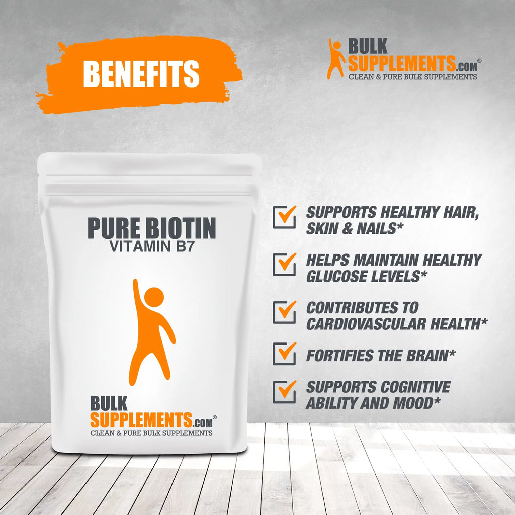 Pure Biotin (Vitamin B7) - 100 Grams O268773