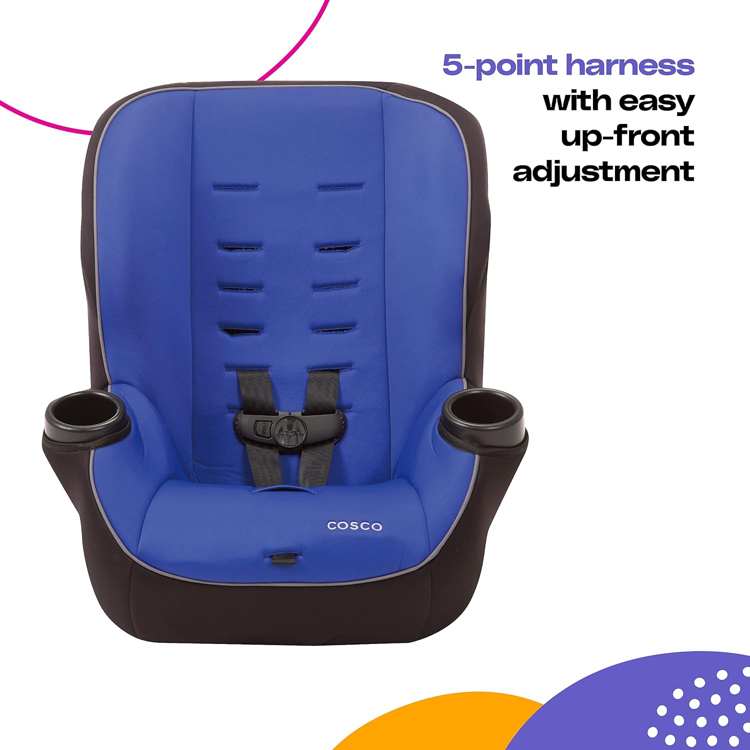 2-in-1 Convertible Car Seat and Booster Seat W86394