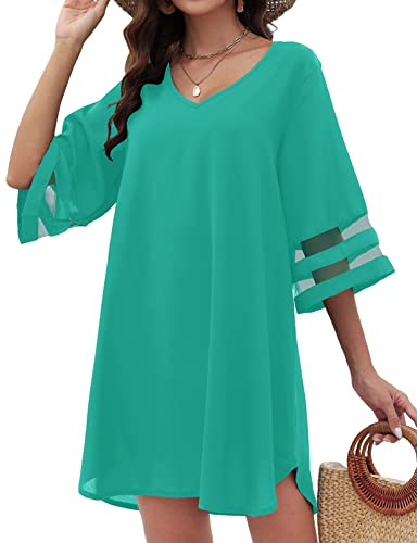 Women's Swimsuit Coverup V Neck Beach Dress P587
