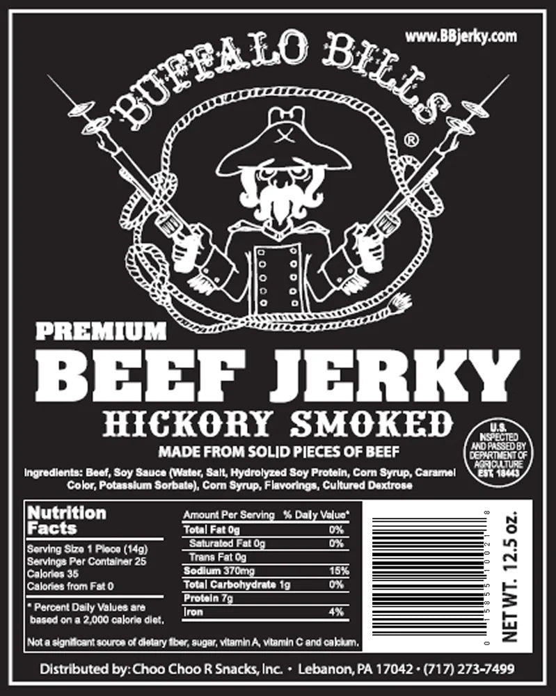 12.5oz Premium Hickory Beef Jerky Strips D53459