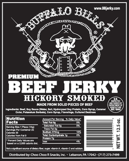 12.5oz Premium Hickory Beef Jerky Strips D53459