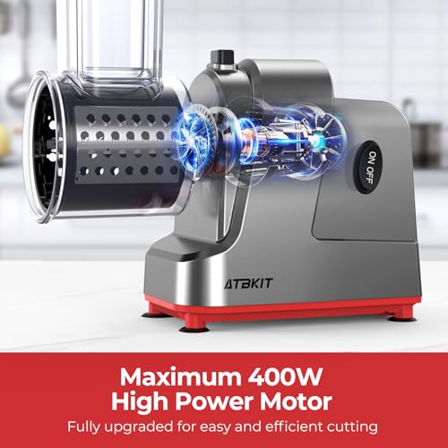 Electric Cheese Grater with 5 Blades, 250W Electric Slicer Shredder R951822
