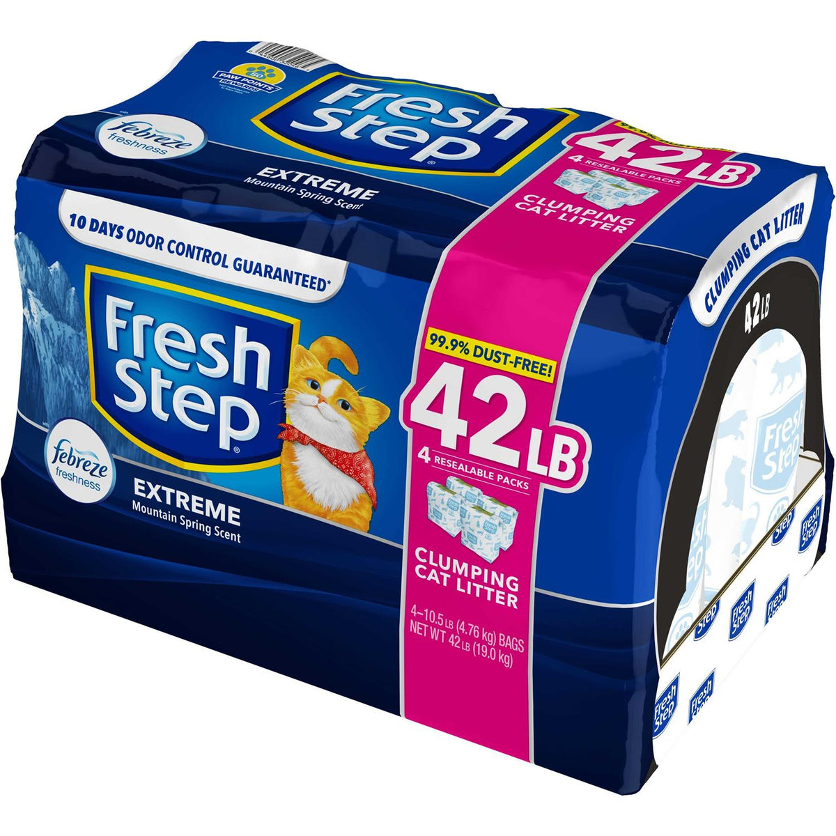 Fresh Step Extreme Clumping Cat Litter with Febreze B17105