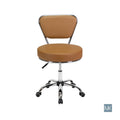Reception Desk Chair Cappuccino Pneumatic Stool Tall Drafting Chair Adjustable Height Architecture Technician Stool S1132