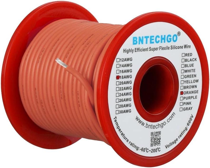 18 Gauge Silicone Wire Kit 7 Color Each 50 ft Stranded Tinned Copper Wire Pack of 2 P175