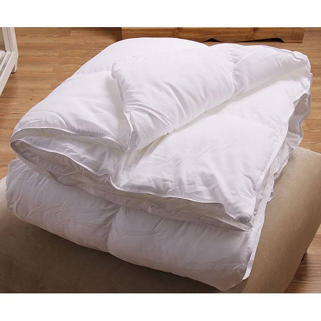 Ivory Queen/Full Down Alternative Comforter with Cotton Duvet Cover Set M2430