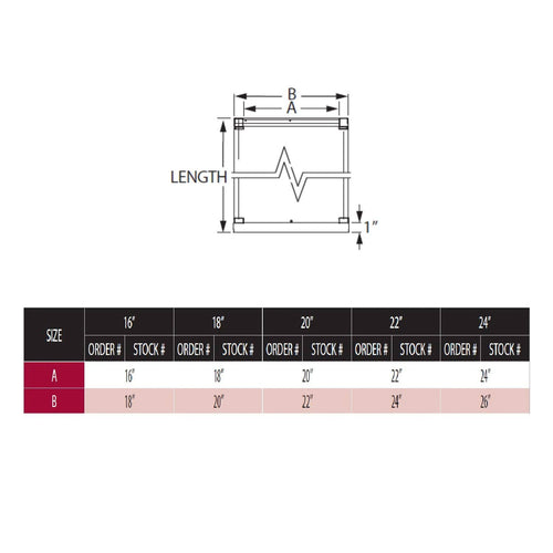 14x22 Inner Diameter Class A Chimney Pipe E831