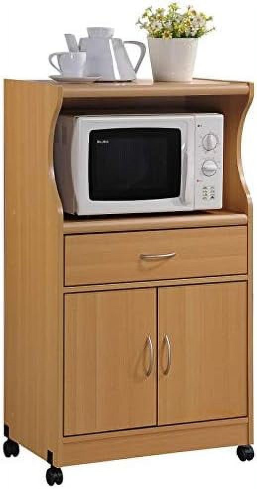 Beech Microwave Kitchen Cart G493743