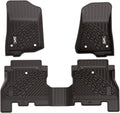 Black TPE Floor Mats for Jeep Gladiator 2020-2022, 1st & 2nd Row Full Set B354