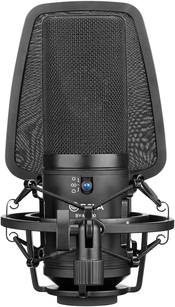 Large Diaphragm Multi-Pattern Studio Condenser Microphone with Shock Mount, Pop Filter, and XLR Cable Pack of 2 G319369