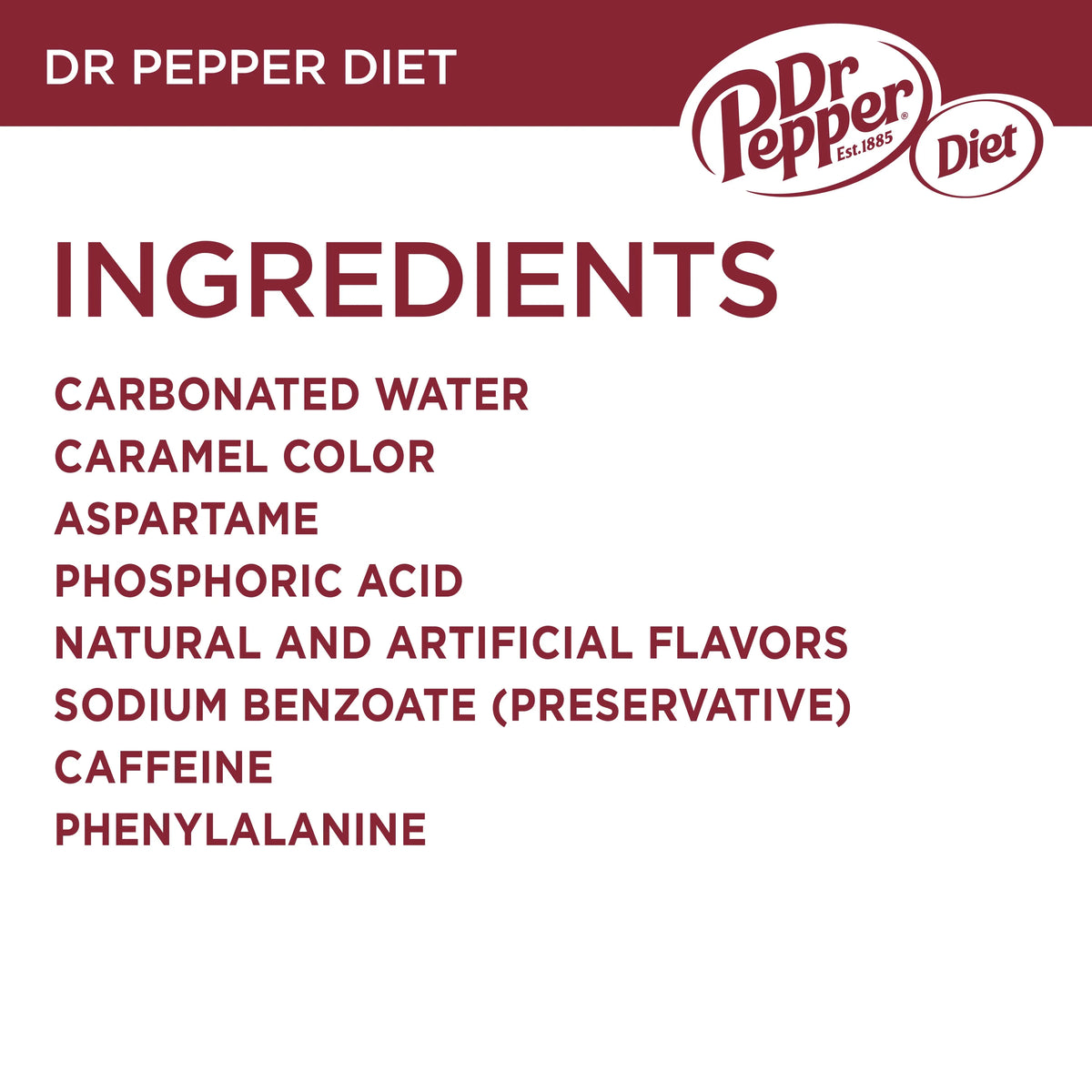 Diet Dr Pepper Soda Pop, 16.9 fl oz, 6 Pack Bottles W76927